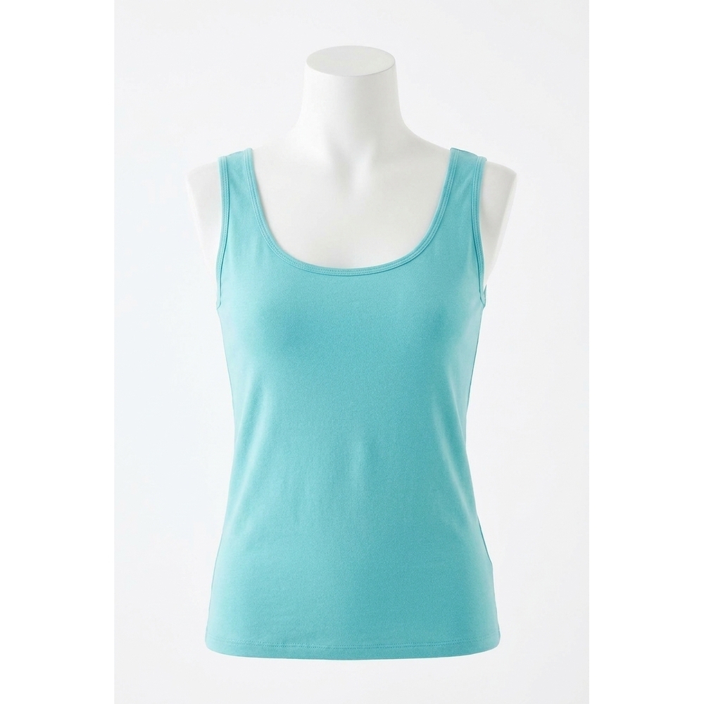 NEW ANGEL bra-friendly tank top in aqua